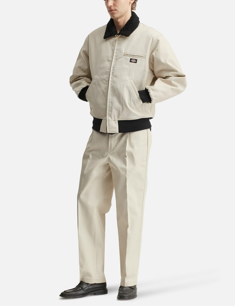 Wacko Maria Dickies / Work Jacket - Off-white faux-shearling work