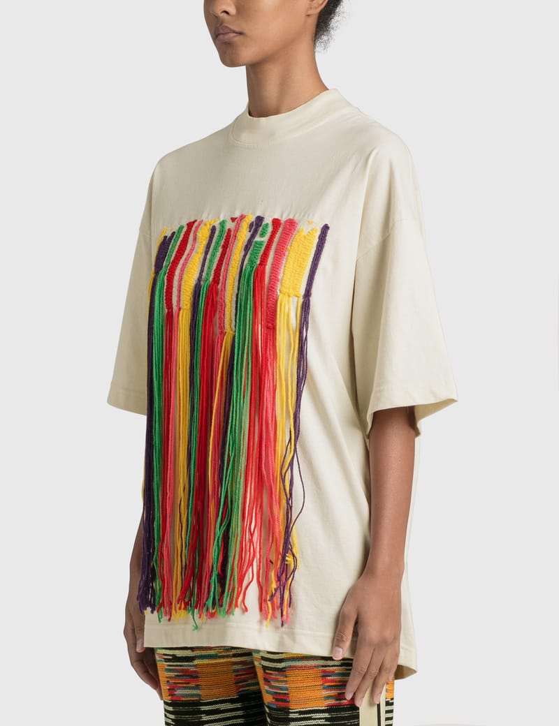 Palm Angels - Palm Angels x Missoni Embroidered Tassel T