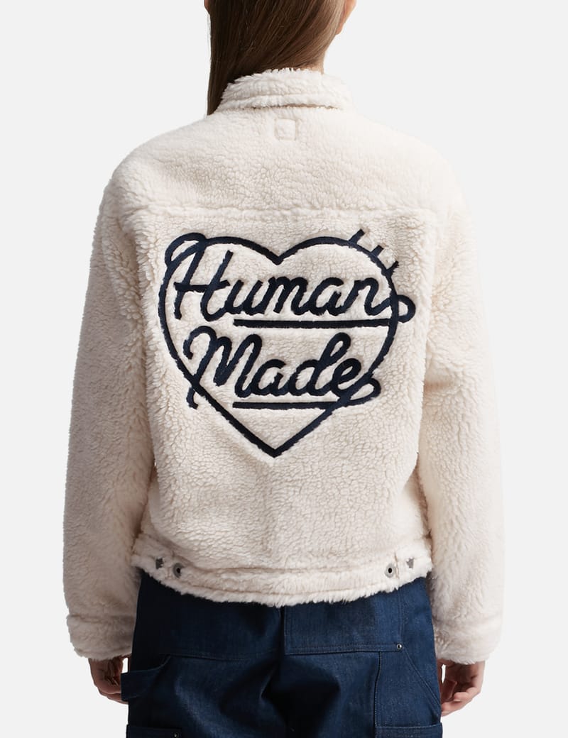 Human Made - ウール ブレンド ボア フリース ワークジャケット | HBX ...