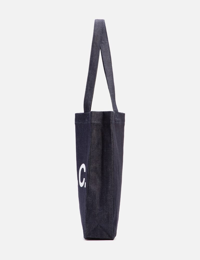 A.P.C. Laure Tote Bag - Indigo Japanese denim tote with V.P.C.