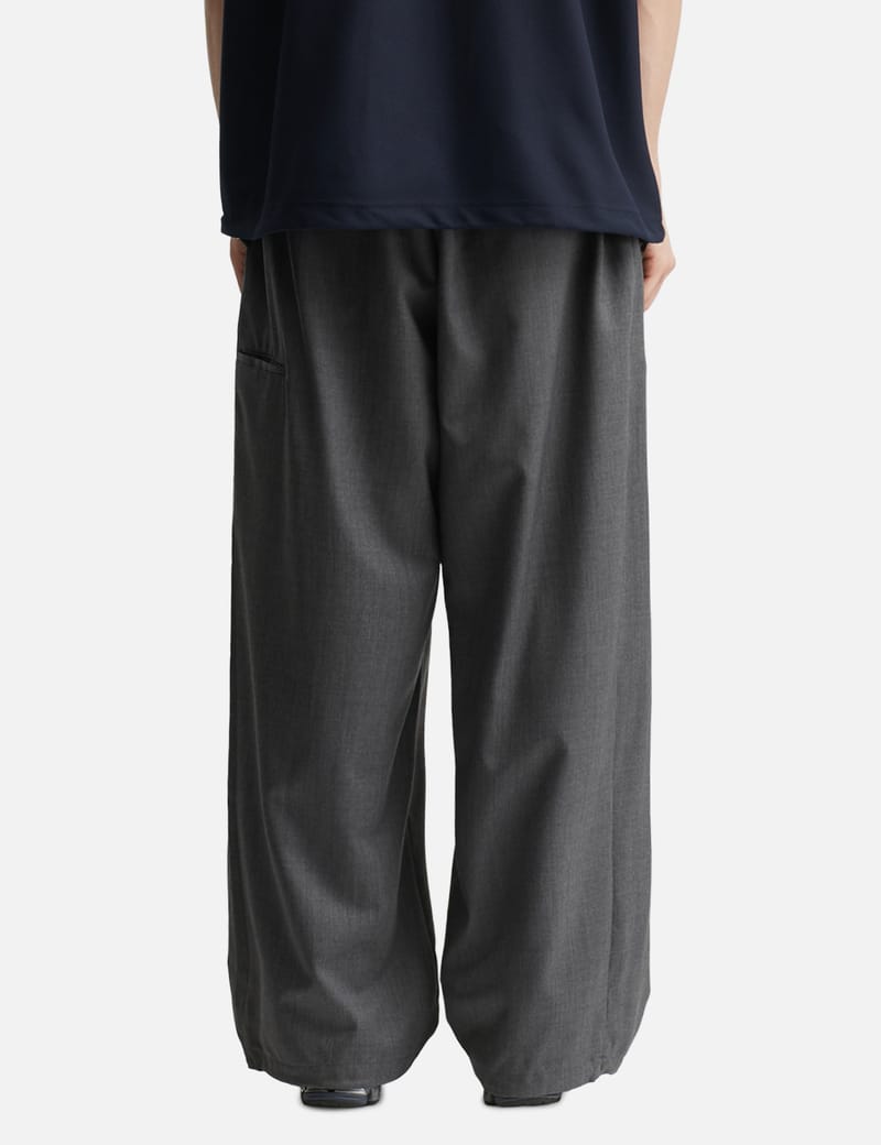 CLESSTE - Wool Gabardine City Uniform Wide Straight Pants | HBX