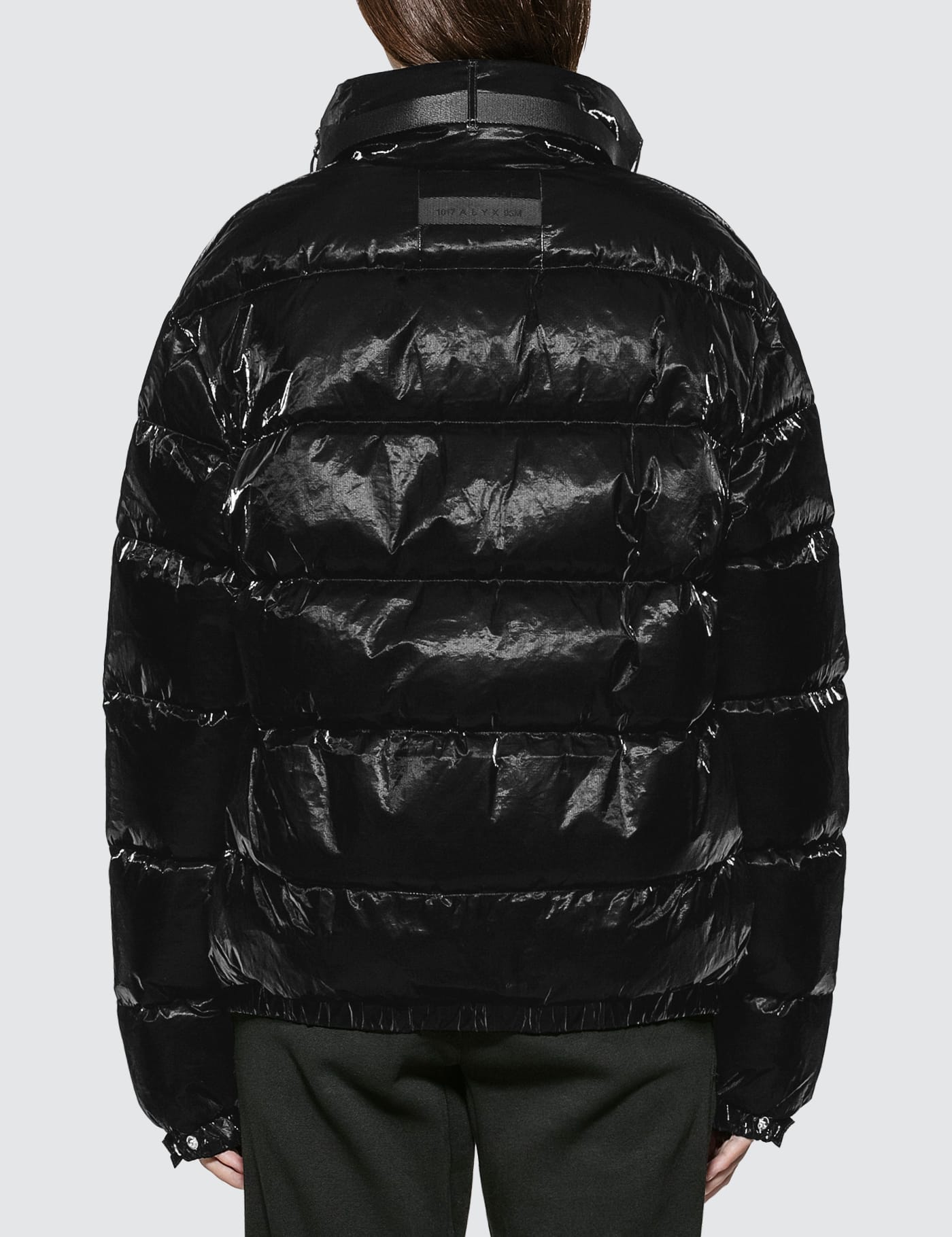 1017 ALYX 9SM - Patent Puffer Jacket With Nylon Buckle | HBX - Globally  Curated Fashion and Lifestyle by Hypebeast