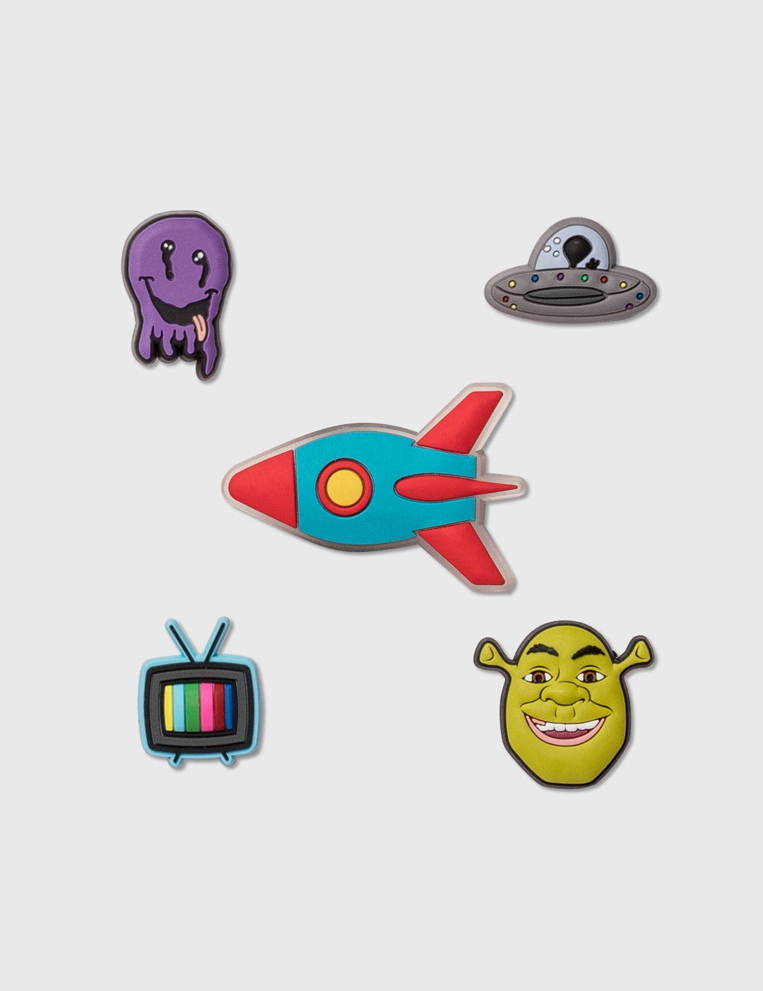 Crocs Jibbitz™ Charm Pin Set Pack 5 HBX HYPEBEAST 為您搜羅全球潮流時尚品牌