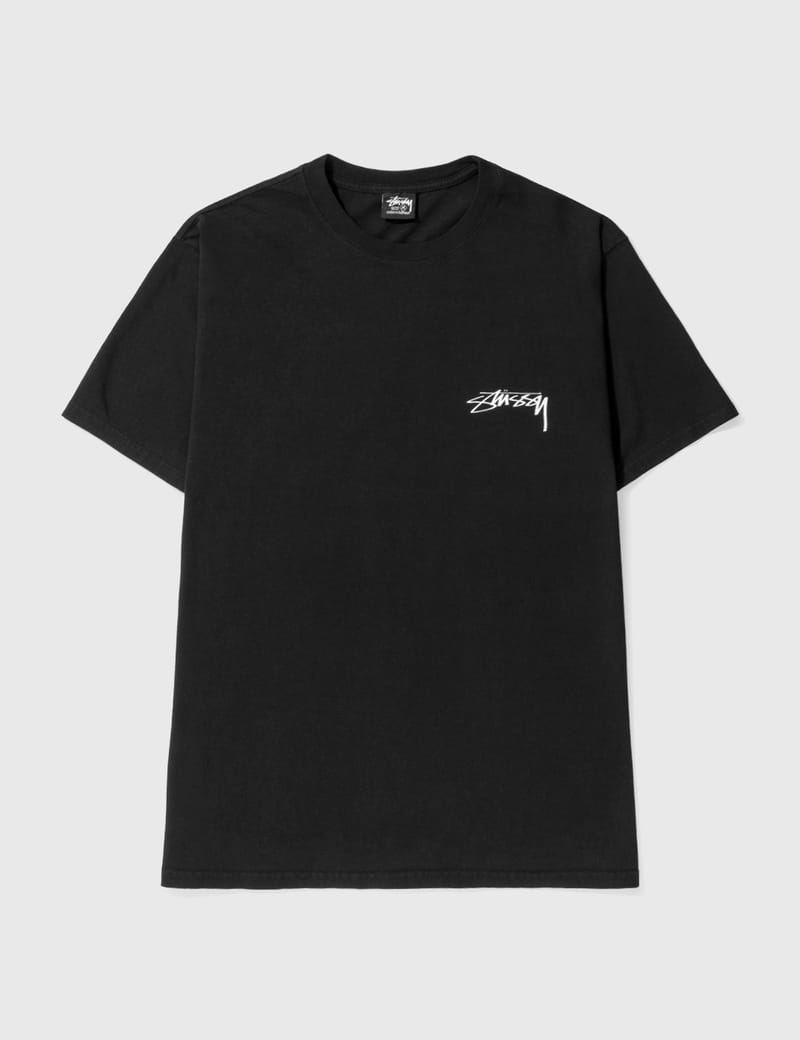 関税込★Stussy★Big Basic Pigment Dyed T-Shirt Black Yellow Stüssy - 100% PIGMENT DYED T-SHIRT | HBX - Globally Curated