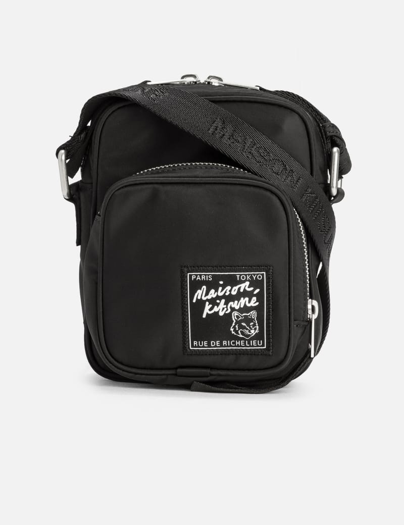 【数量限定】Maison Kitsune トラベラー ジップポーチ ブラック メゾンキツネ - 