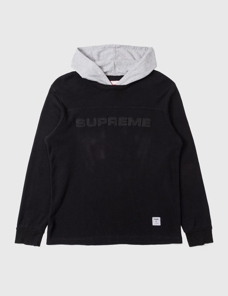 Supreme Supreme Waffle Long Hoodie HBX Globally Curated