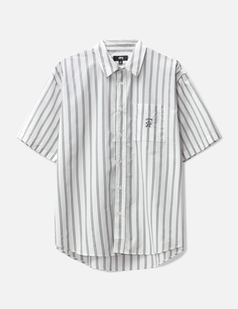 Stüssy - Boxy Striped Shirt | HBX - Globally Curated Fashion and 