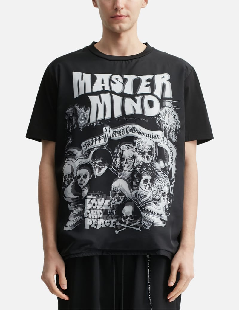 トップス mastermind JAPAN SHIRT ROCK STARS / WHT Mastermind Japan mastermind JAPAN x Trippy Art Rock Stars Tee