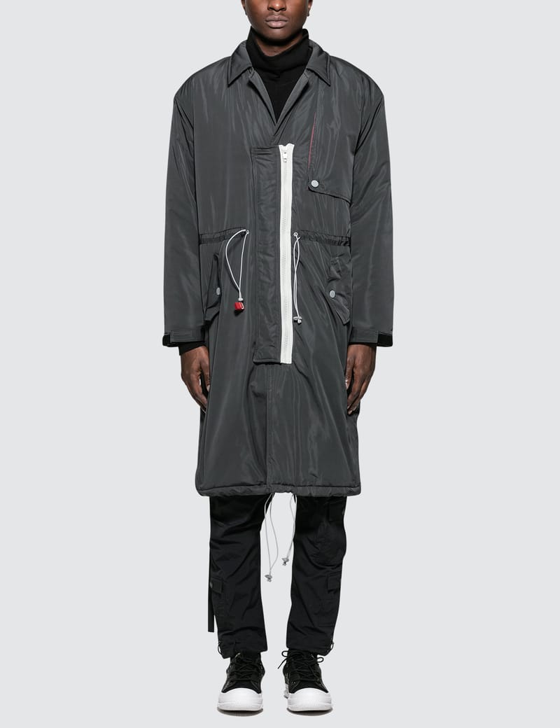 C2H4 Lightweight Down Trench Coat HBX Globally Curated