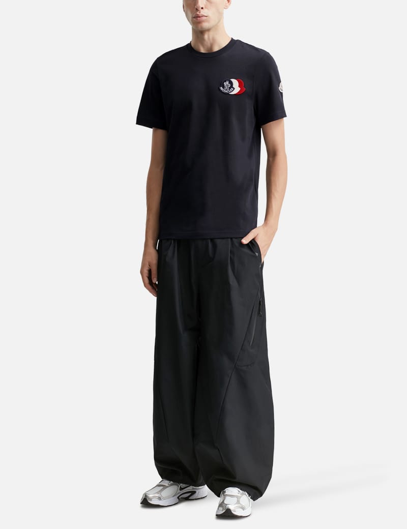 Moncler - Embroidered Tricolour Logo Cotton T-Shirt | HBX