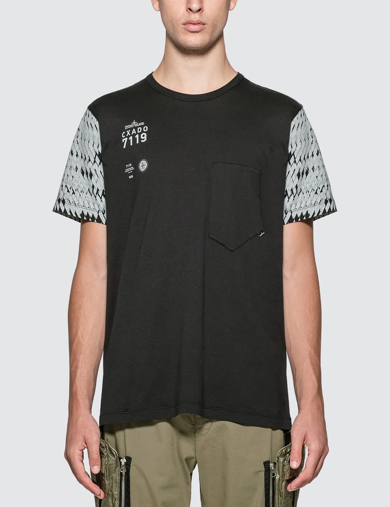 Stone Island Shadow Project - Printed Catch Pocket T-Shirt | HBX