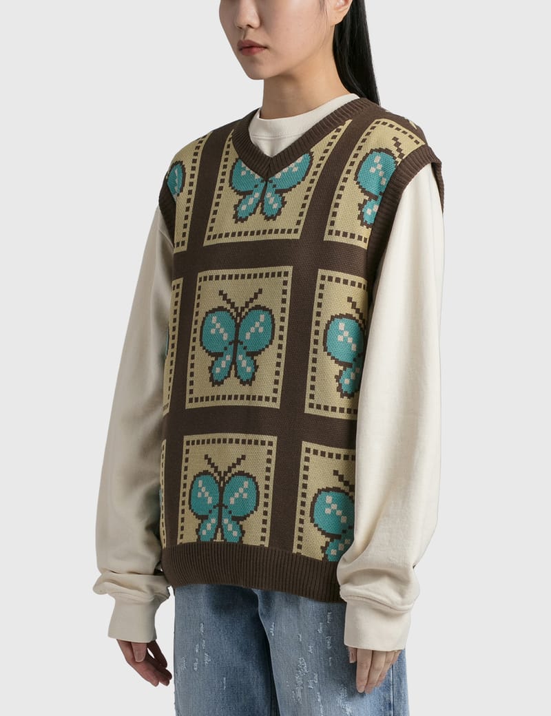 Awake NY - Butterfly Sweater Vest | HBX - Globally Curated Fashion