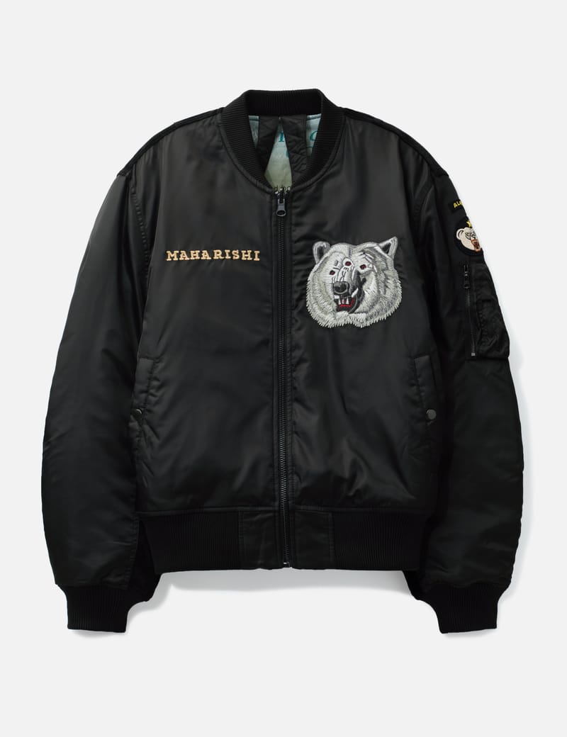 maharishi ジャケット　刺繍 Maharishi Stadium Tour Jacket in British cotton velvet, featuring