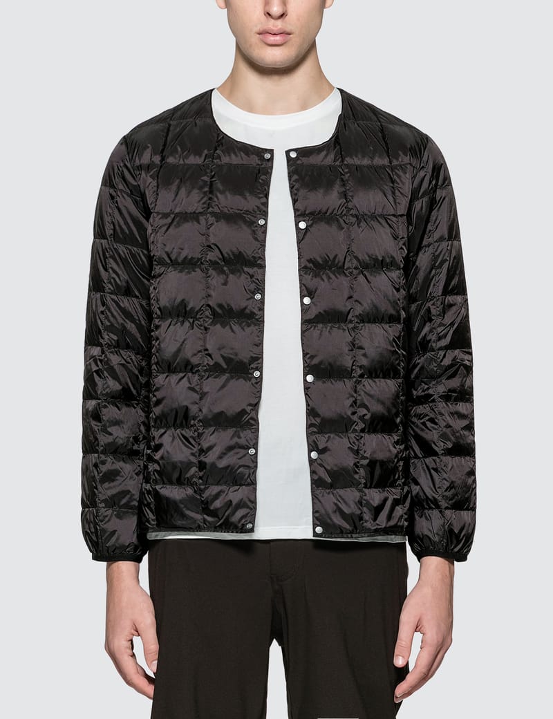 Taion crew neck button down online jacket