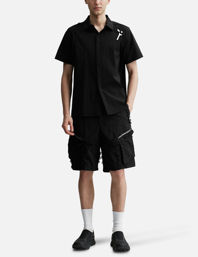 HELIOT EMIL◆PURULENCE TECHNICAL SHIRT レギュラーフィット Heliot Emil Gray Purulence Technical Shirt In Light Grey