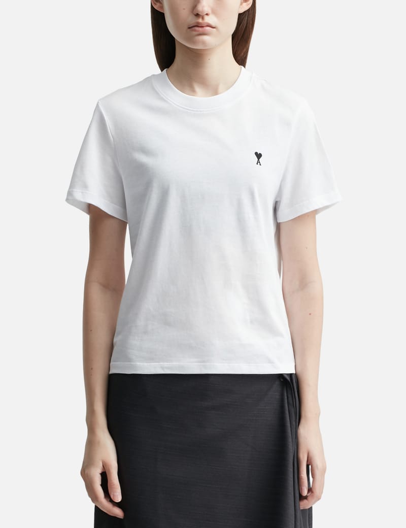 Ami White Cotton Ami de Coeur Tanktop - Embroidered chest logo