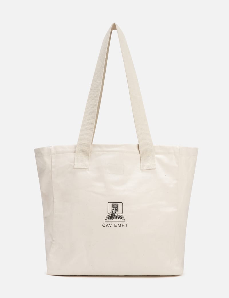 Cav Empt CAV EMPT WHITE TOTE BAG HBX Globally Curated