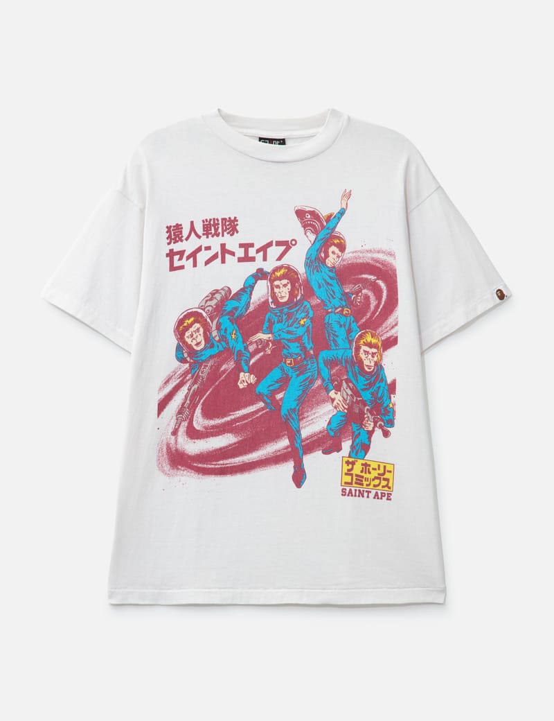 Saint Mxxxxxx - Bape X Saint Michael Squadron T-Shirt | HBX
