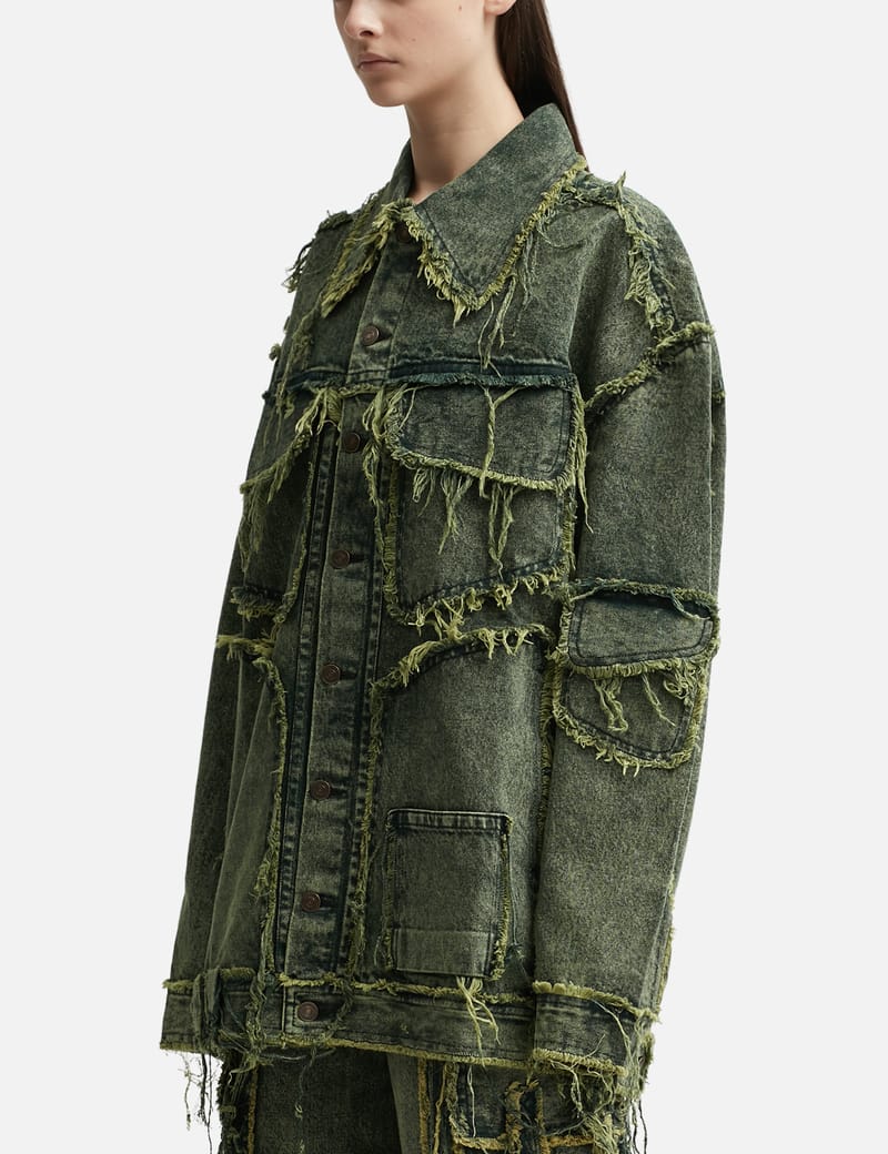 DHRUV KAPOOR - Maxi Destroyed Denim Jacket | HBX - Globally