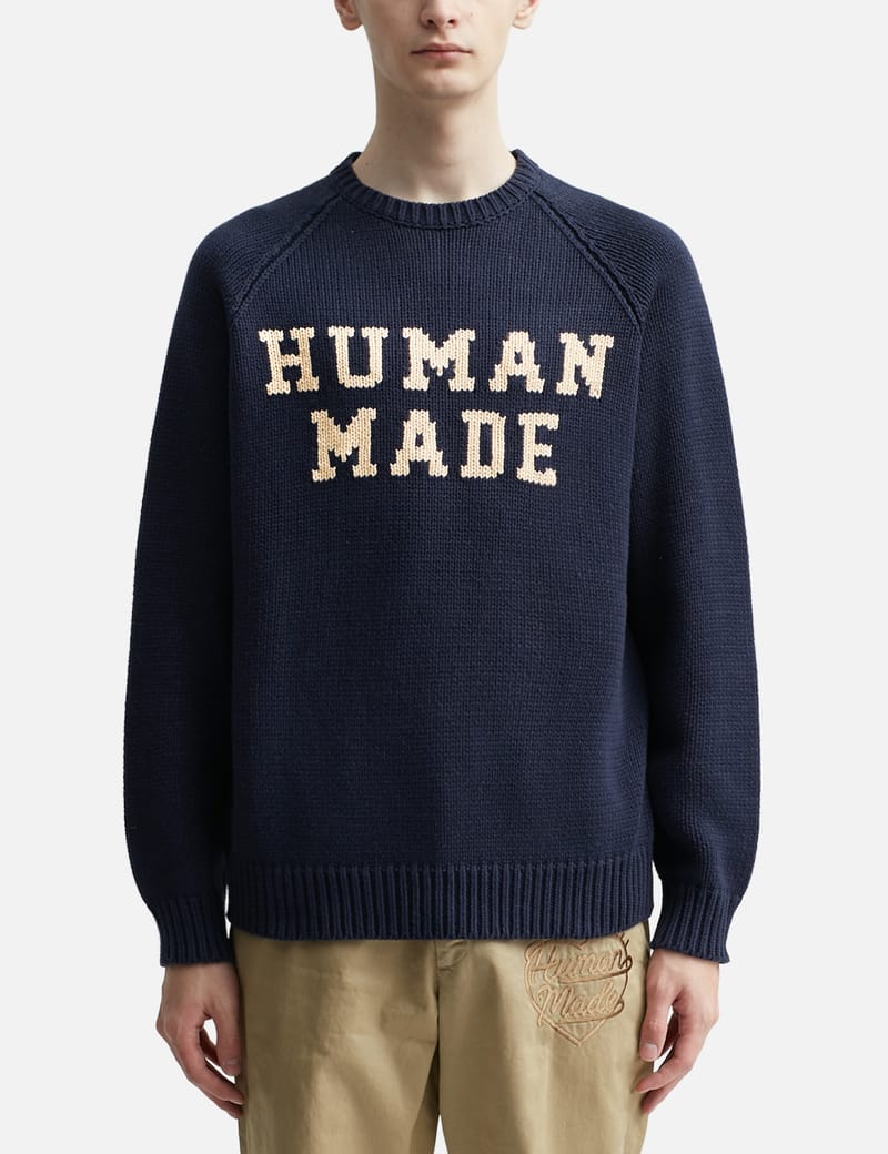 Human Made - BEAR RAGLAN KNIT SWEATER | HBX - Globally Curated