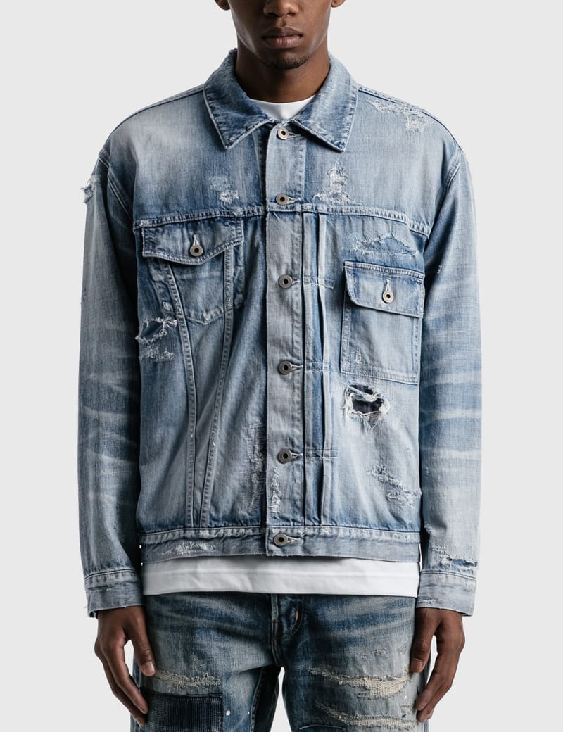 FDMTL - 10 Years Wash Denim Jacket | HBX - Globally Curated