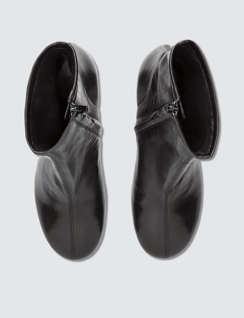 BY FAR - Vasi Leather Black Boots | HBX - Globally Curated