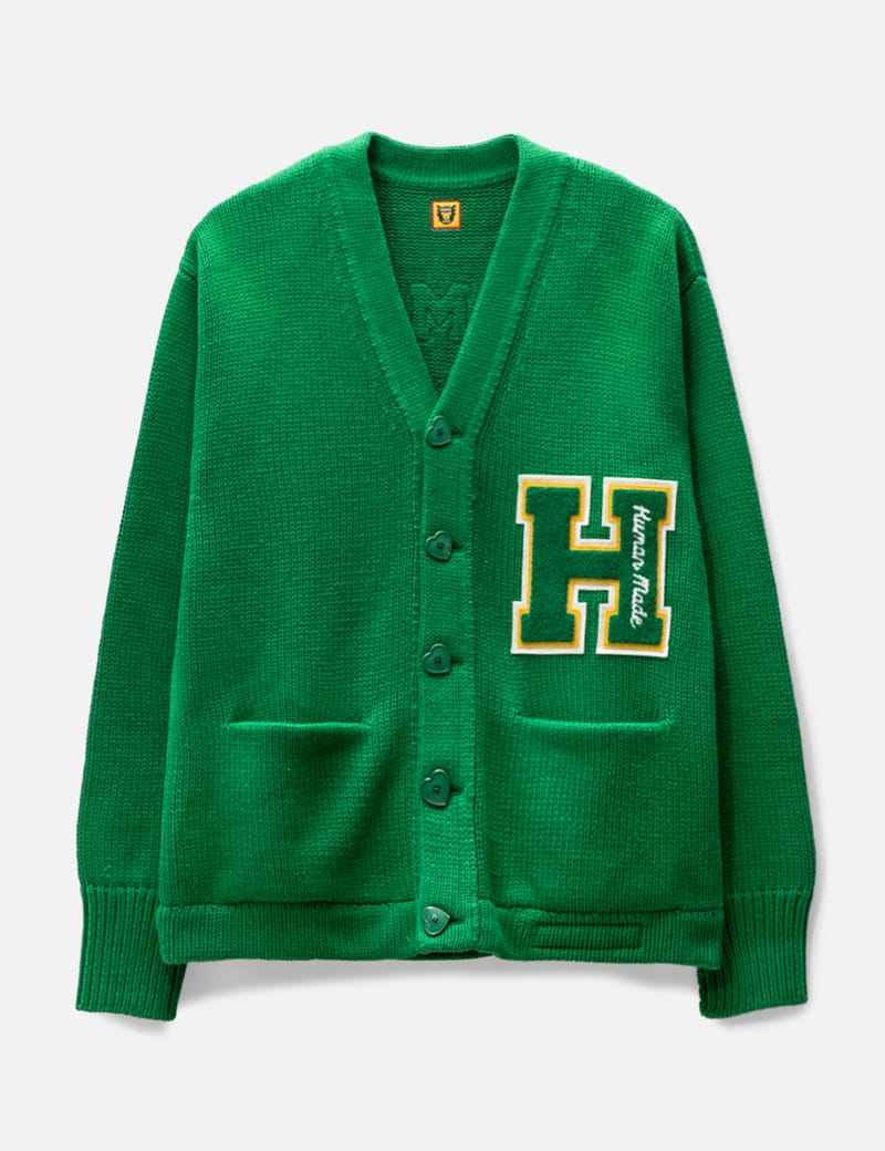 HUMAN MADE Low Gauge Knit Cardigan Greenよろしくお願いいたします