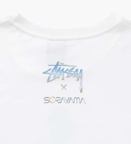 Stüssy - White Sorayama Swimsuit Robot T-Shirt | HBX