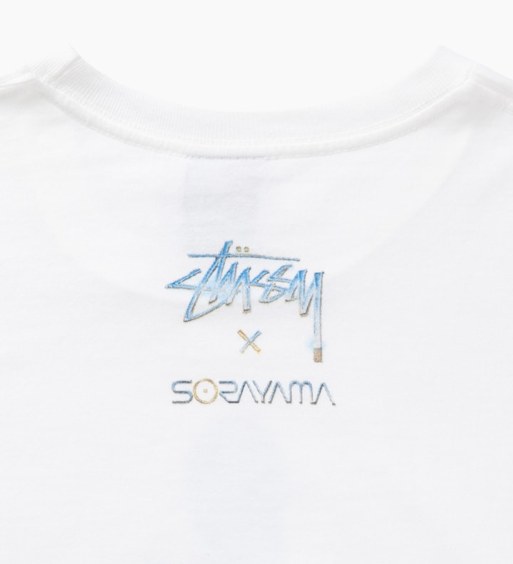 Stüssy - White Sorayama Swimsuit Robot T-Shirt | HBX