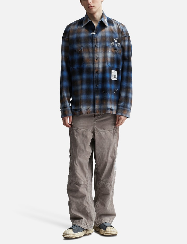 Maison Mihara Yasuhiro - Distressed Check Shirt | HBX