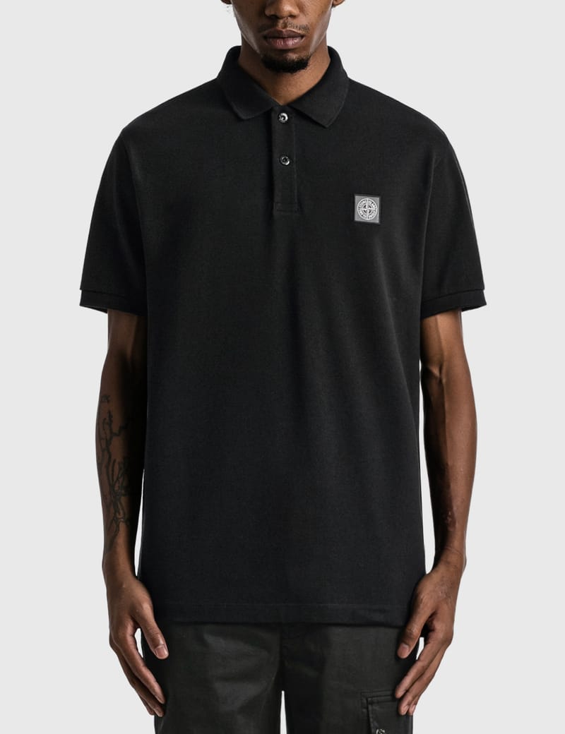 Stone Island - Logo Polo Shirt | HBX - Globally Curated Fashion