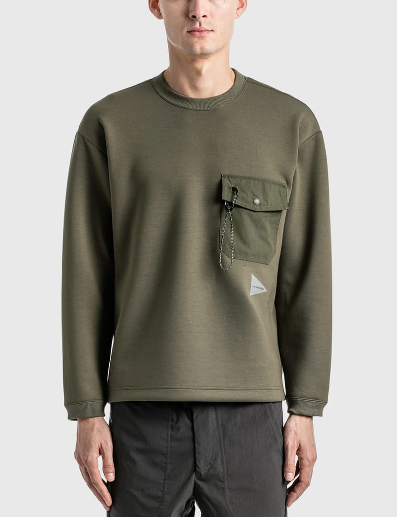 and wander】airly warm crew neck T | AT EASE