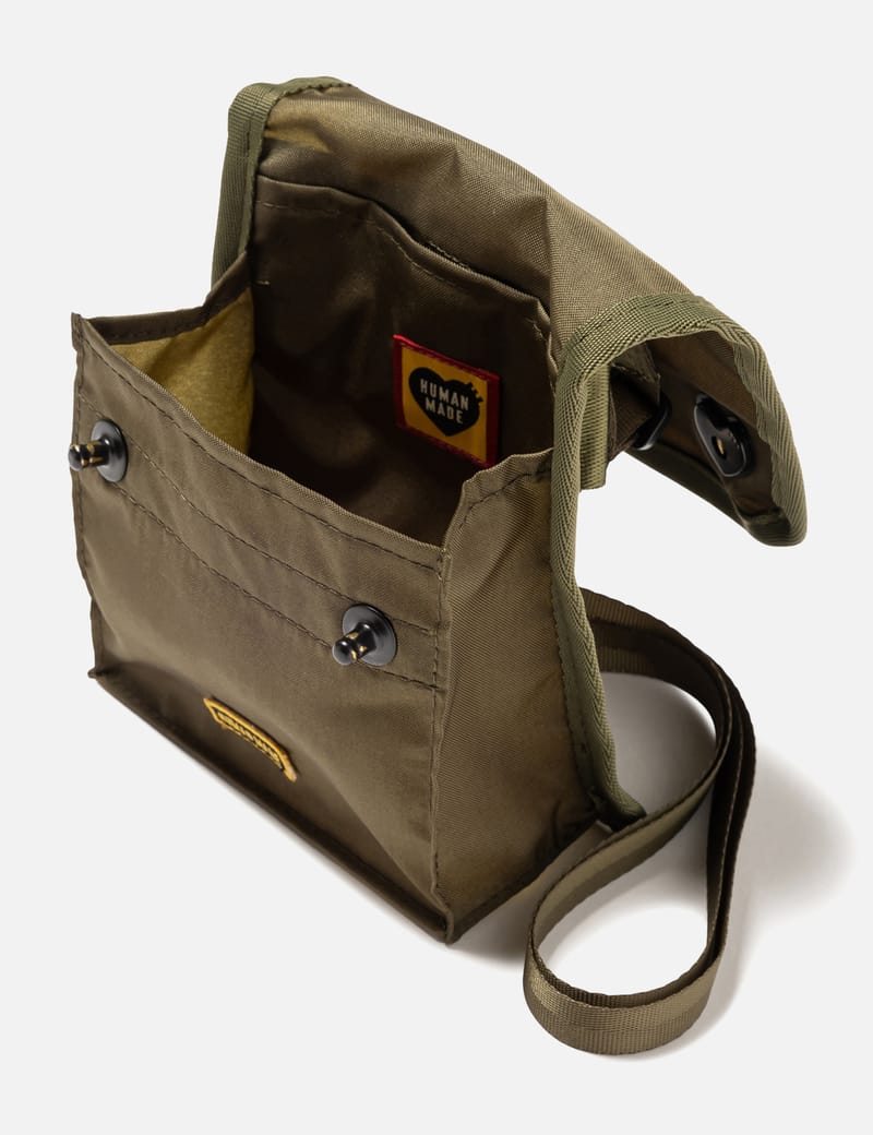 Human Made Military Shoulder Small - Olive Drab nylon shoulder bag