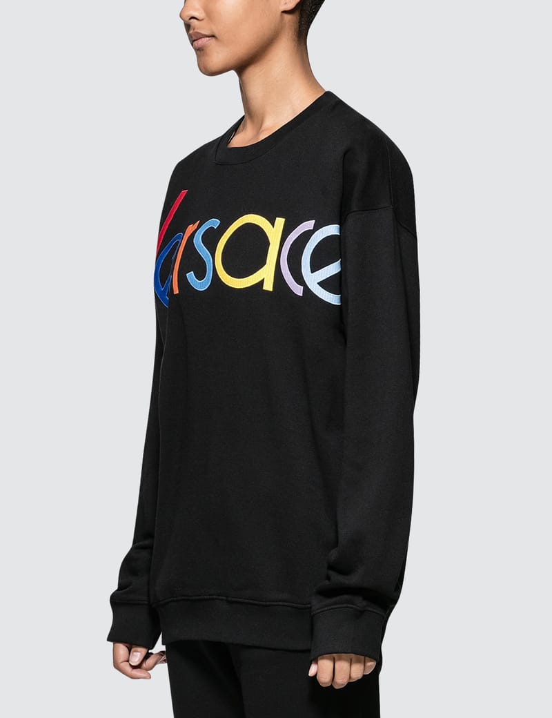 Versace - Rainbow Color Logo Sweatshirt | HBX - Globally