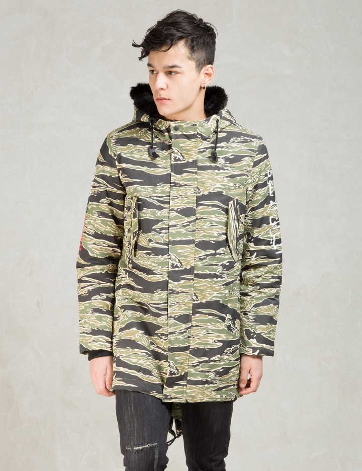 Black Scale Camo Torpedo Fishtail Jacket HBX Globally Curated