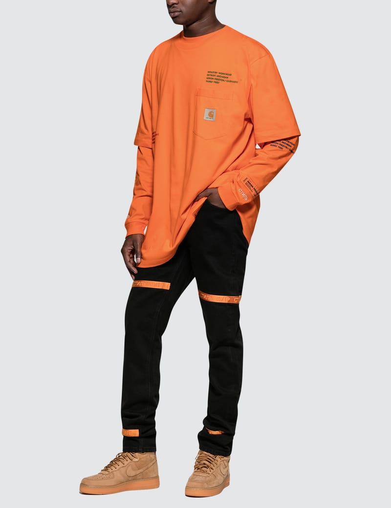 HERON PRESTON® - Heron Preston X Carhartt L/S T-Shirt | HBX