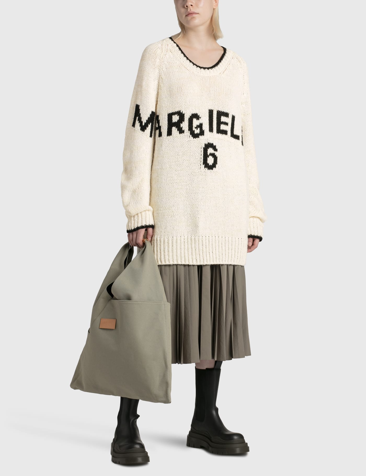 MM6 Maison Margiela - オーバーサイズ ニットセーター | HBX - ハイプ 