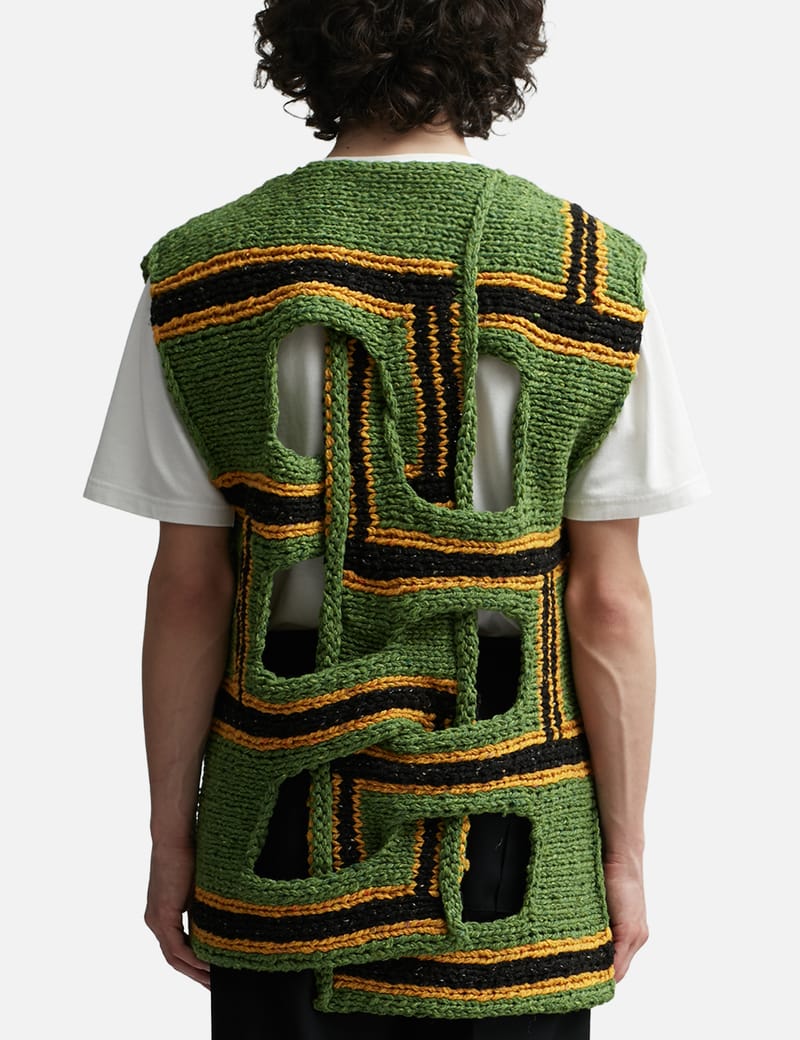 JW Anderson - Interwoven Stripe Vest | HBX - Globally