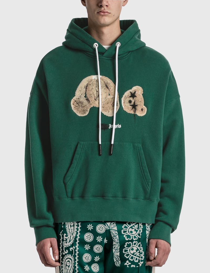 Green palm angels hoodie sale