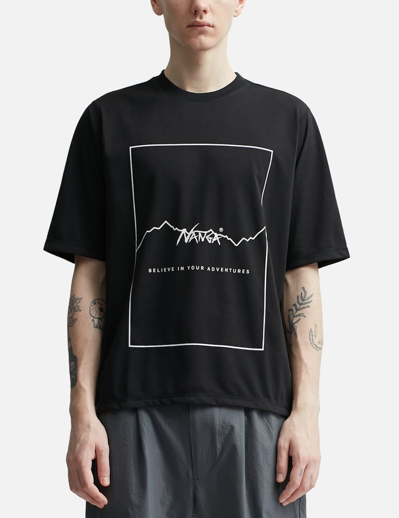 Nanga - Dry Mix Frame Logo T-shirt | HBX - Globally Curated