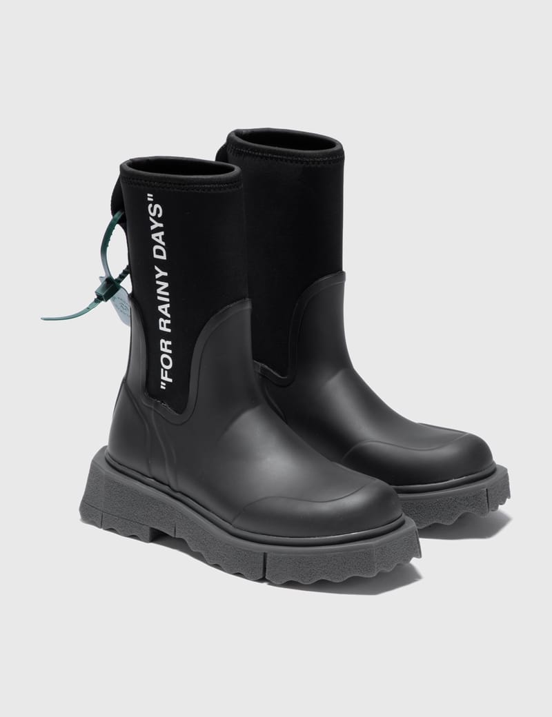 Off-White™ - Sponge Rubber Rain Boots | HBX - Globally