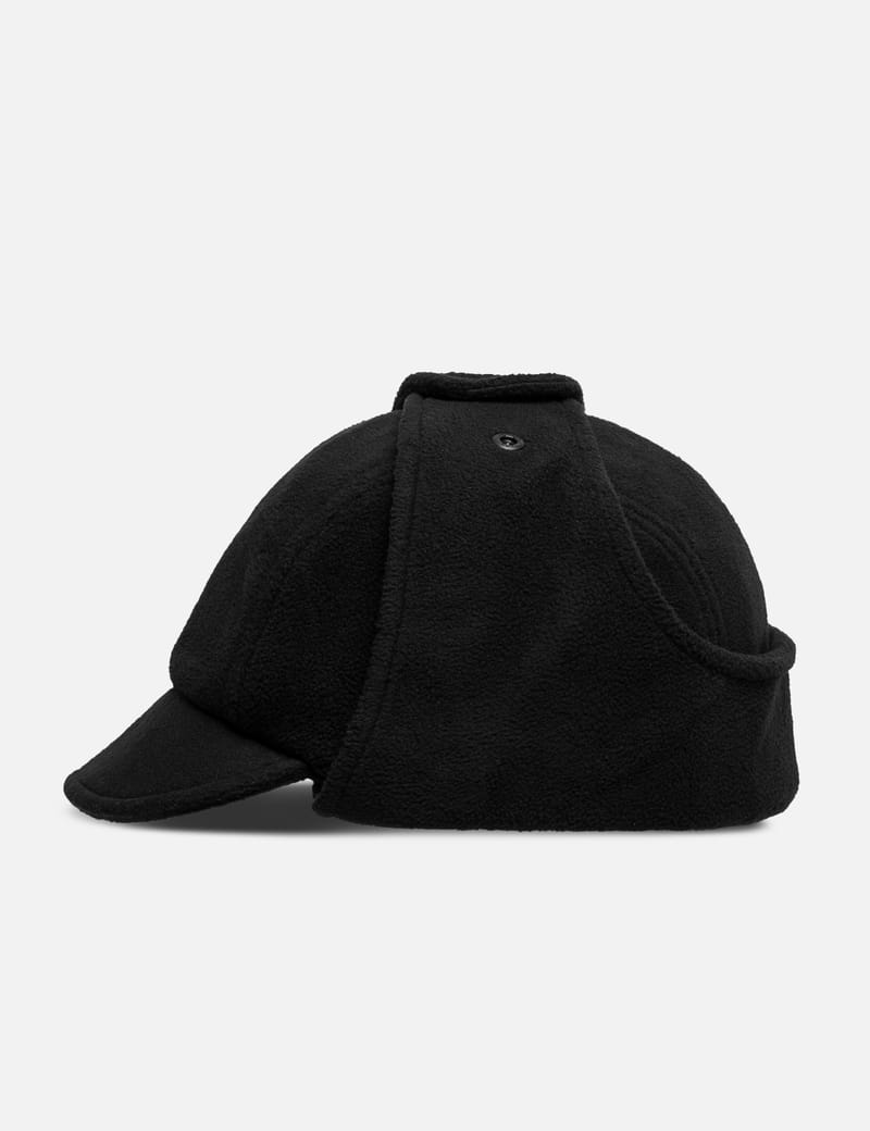 F.C. Real Bristol Fleece Flight Cap - 輕盈抓絨飛行帽，短簷與側扣耳