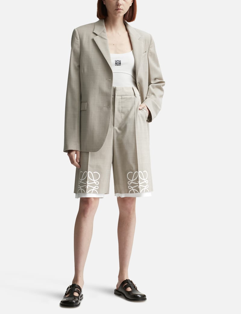 24SS new/LOEWE アナグラムバミューダショーツ Shorts Beige Loewe - Anagram Shorts | HBX - Globally Curated Fashion and