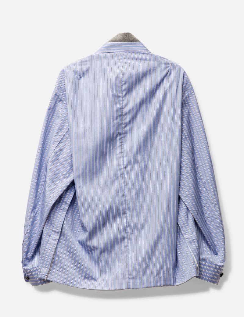 スーパー sacai Thomas Mason Cotton Poplin Jacket シャツ