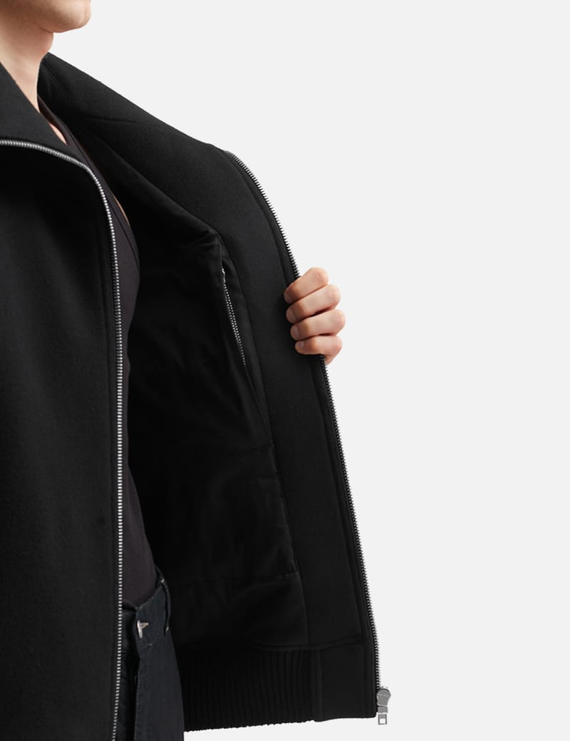 Rick Owens Blixa Dracucollar - 柔らかなウールメルトン製のヒップ丈