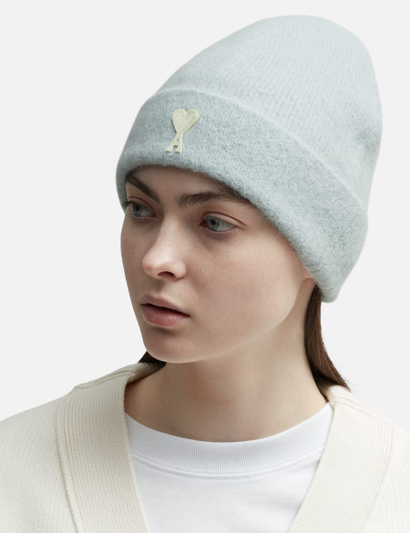 Black/Red Red Ami De Coeur Beanie | AMI PARIS