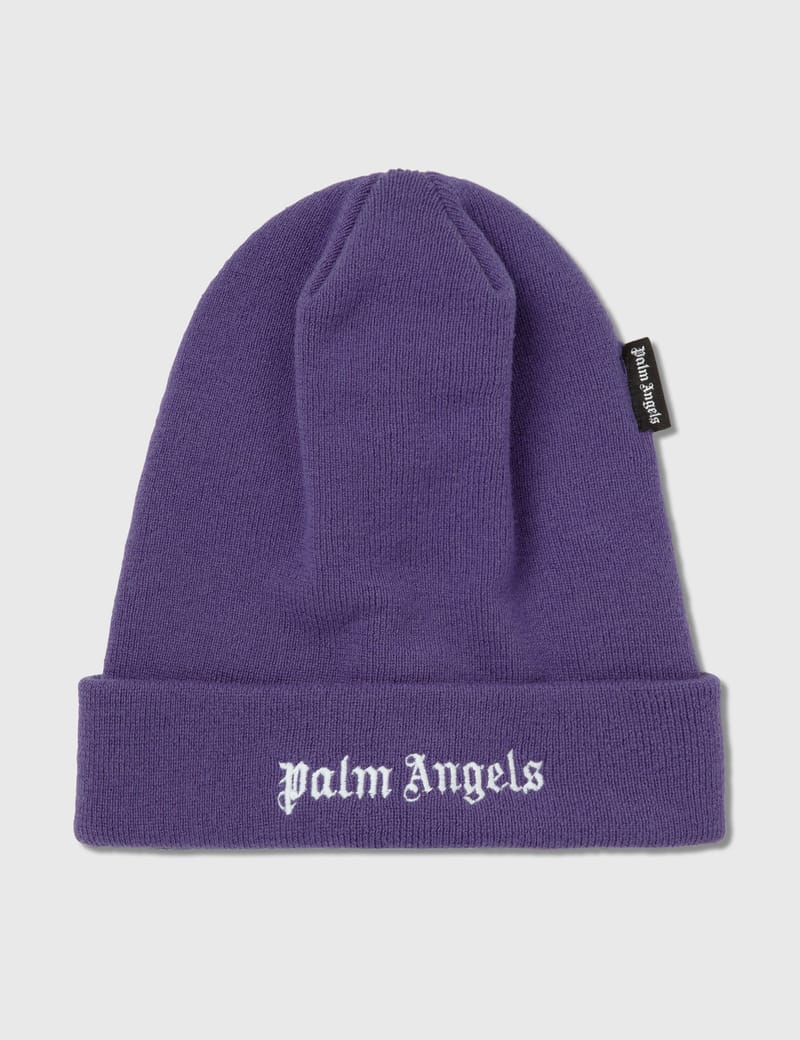palmangels 紫　ビーニー Palm Angels - Logo Beanie | HBX