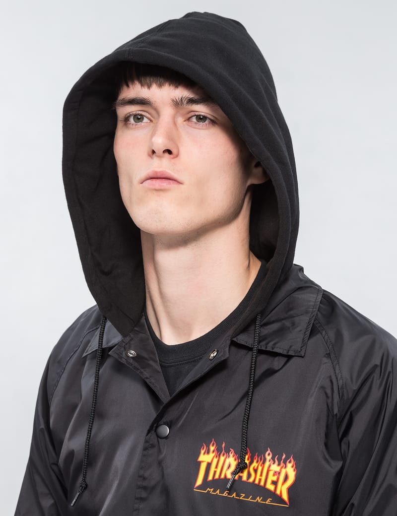 Thrasher flame outlet coach jacket