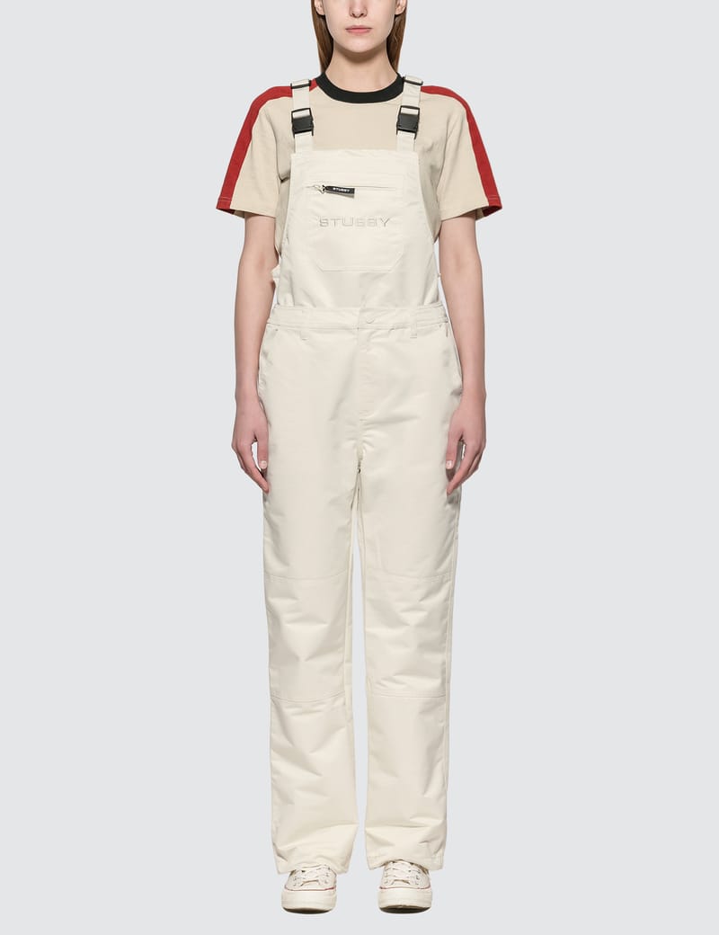 Stussy womens convertible overalls shops in cream