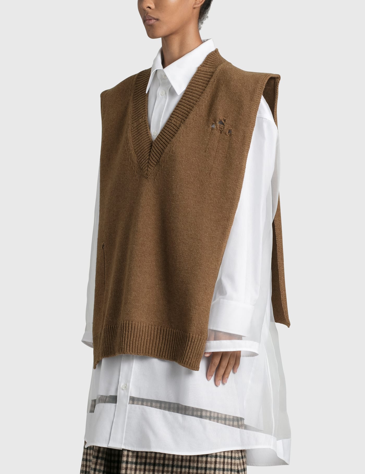 Maison Margiela - Open Side Knitted Vest | HBX - Globally Curated 